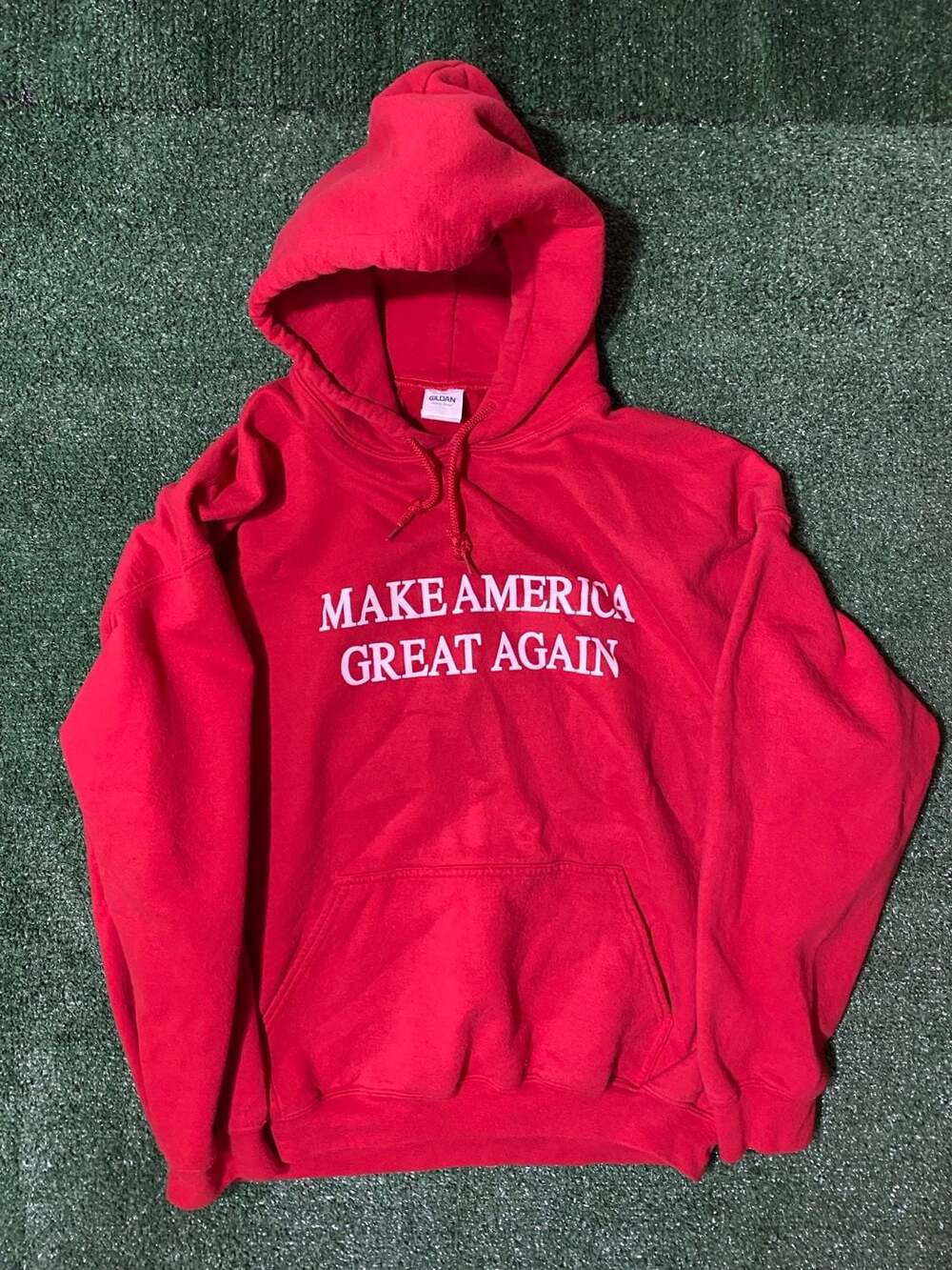Red Make America Great Again MAGA Graphic Pullover Hoodie